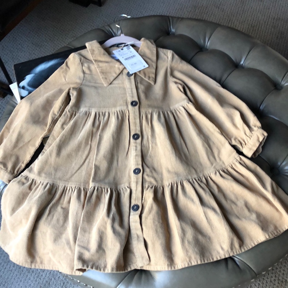 Zara girl size 6 corduroy dress
